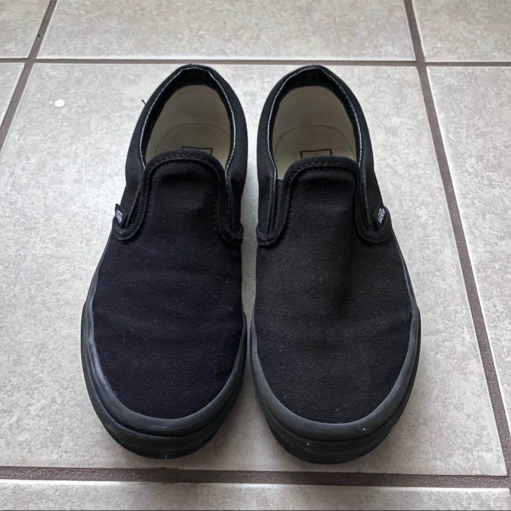 Black Slip On Vans